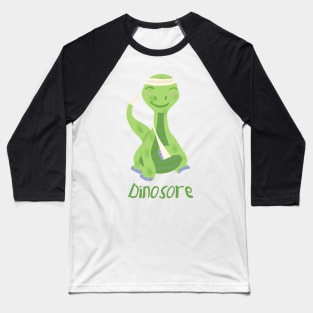 Dinosore (green dinosaur) Baseball T-Shirt